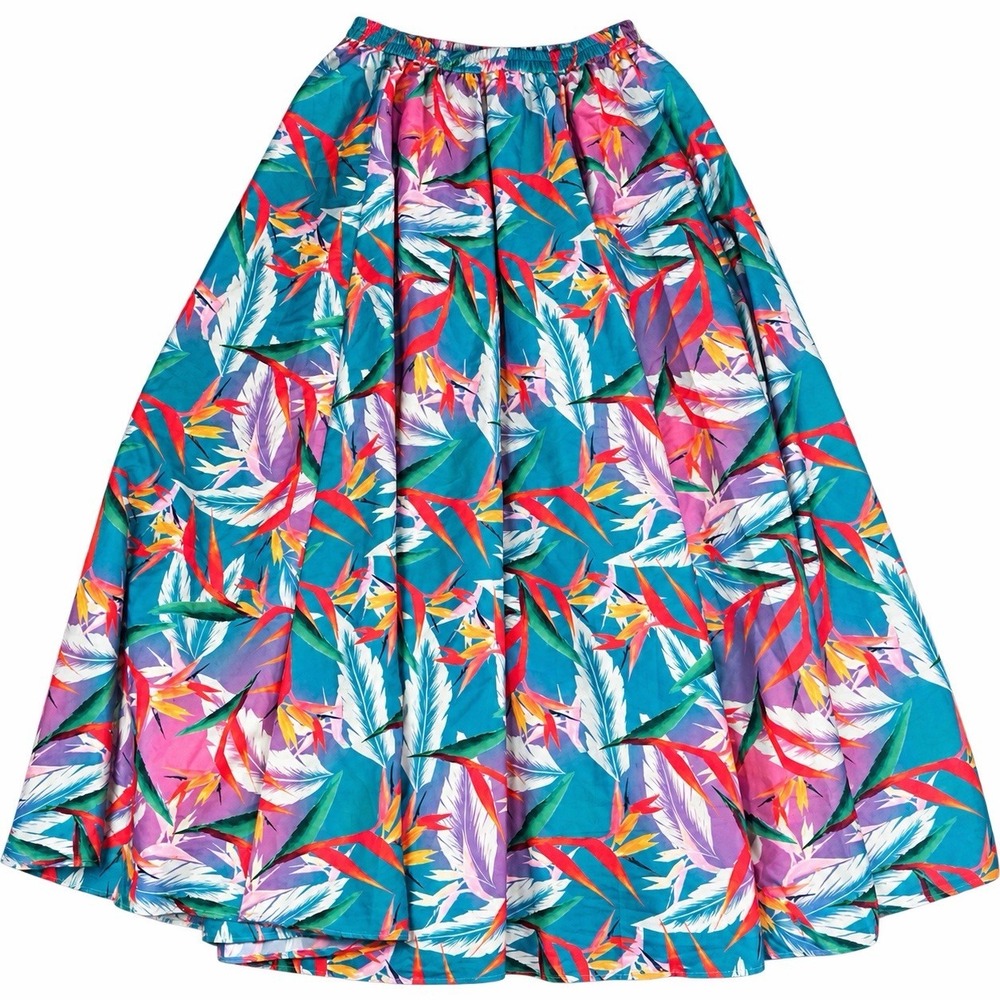 rachel roy vibrant tropical-print maxi skirt